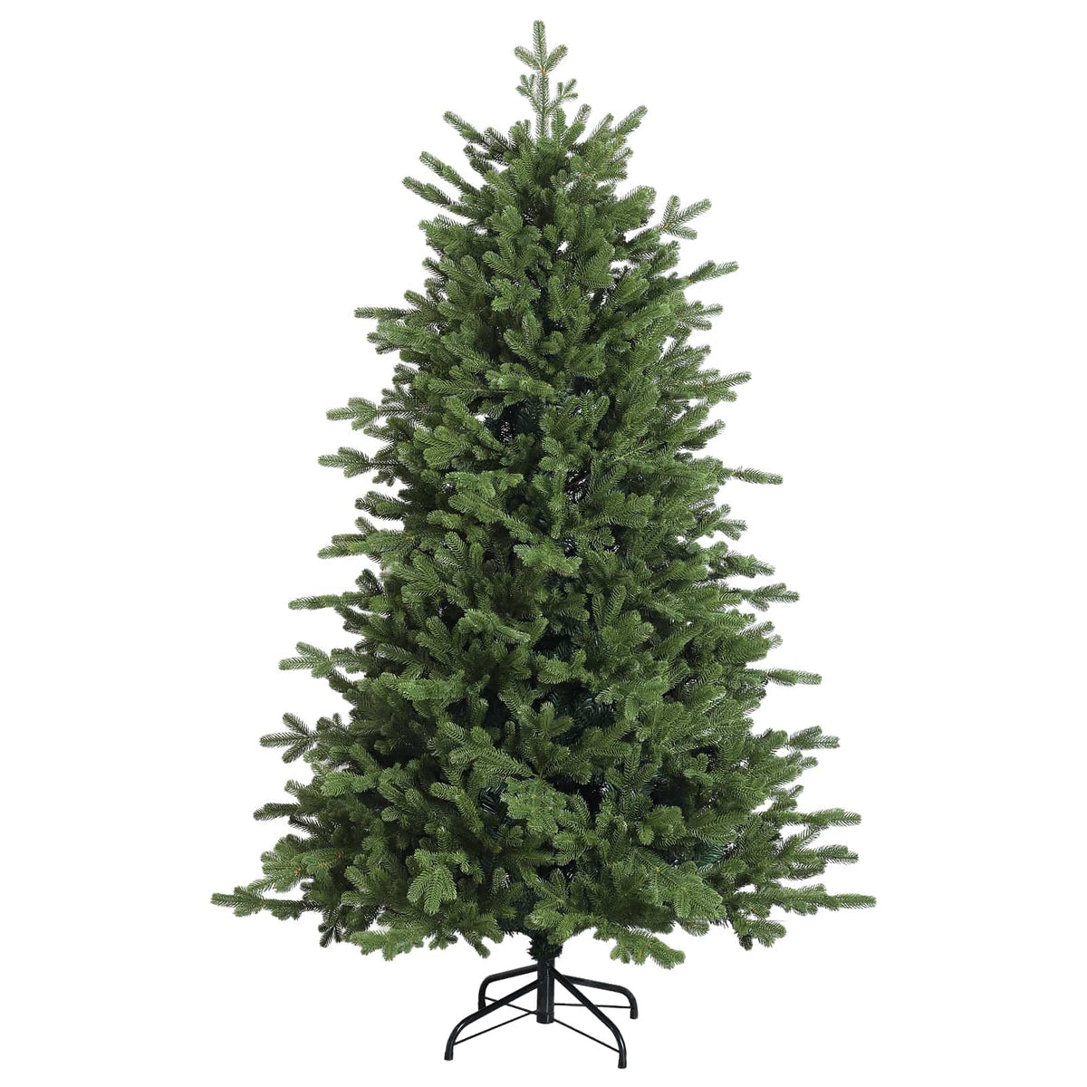 vidaXL Artificial Hinged Christmas Tree 240 cm PVC and Metal Green 3