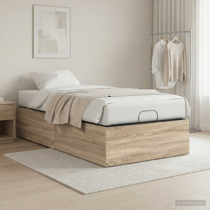 Bed Surround for Adjustable Bed Base 90 x 200 cm Sonoma oak