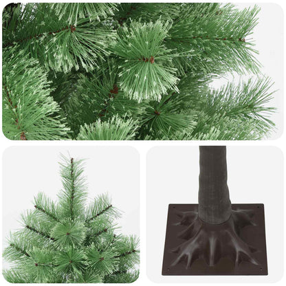 vidaXL Artificial Hinged Christmas Tree 150 cm PVC and Metal Green 4
