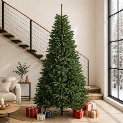 vidaXL Artificial Hinged Christmas Tree 300 cm PVC Medium Green 1