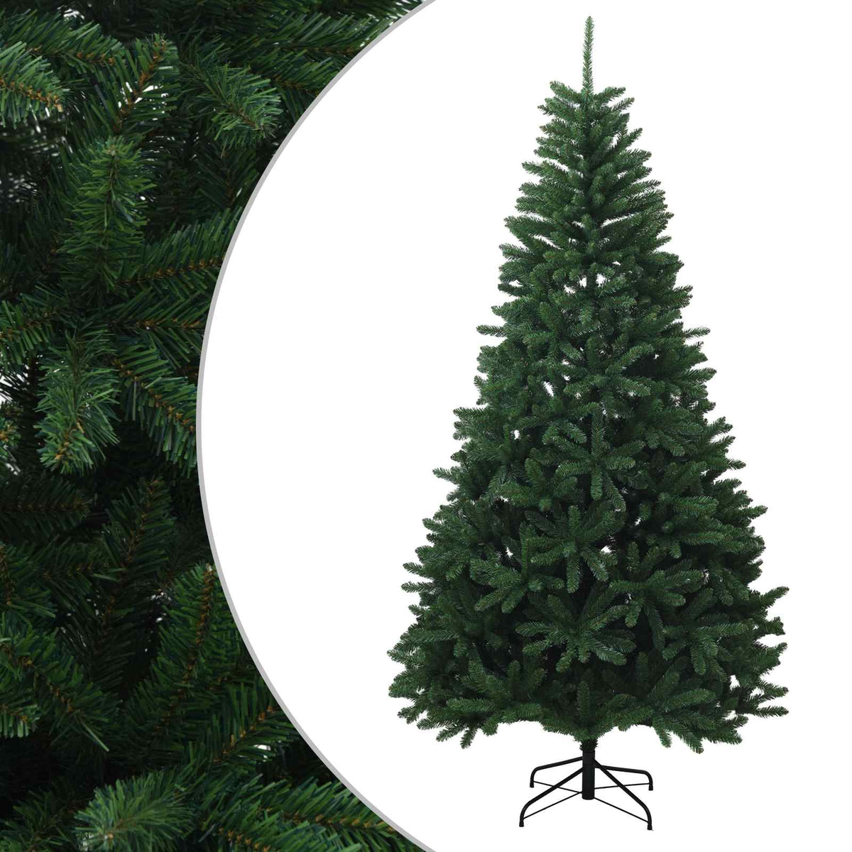 Artificial Christmas Tree Mid-green with Bauble 300 cm 600 LEDs Medium green Ø 138 x 300 cm without LED