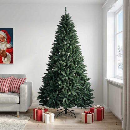Artificial Christmas Tree with Bauble 240 cm Dark Green Ø 120 x 240 cm without LED