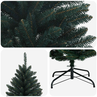 vidaXL Artificial Hinged Christmas Tree 300 cm PVC Dark Green 4
