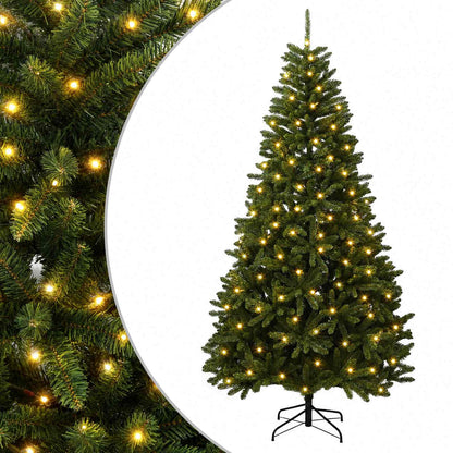 vidaXL Artificial Hinged Christmas Tree 300 cm 1000 LEDs Warm White 2