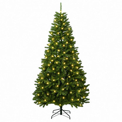 vidaXL Artificial Hinged Christmas Tree 300 cm 1000 LEDs Warm White 4