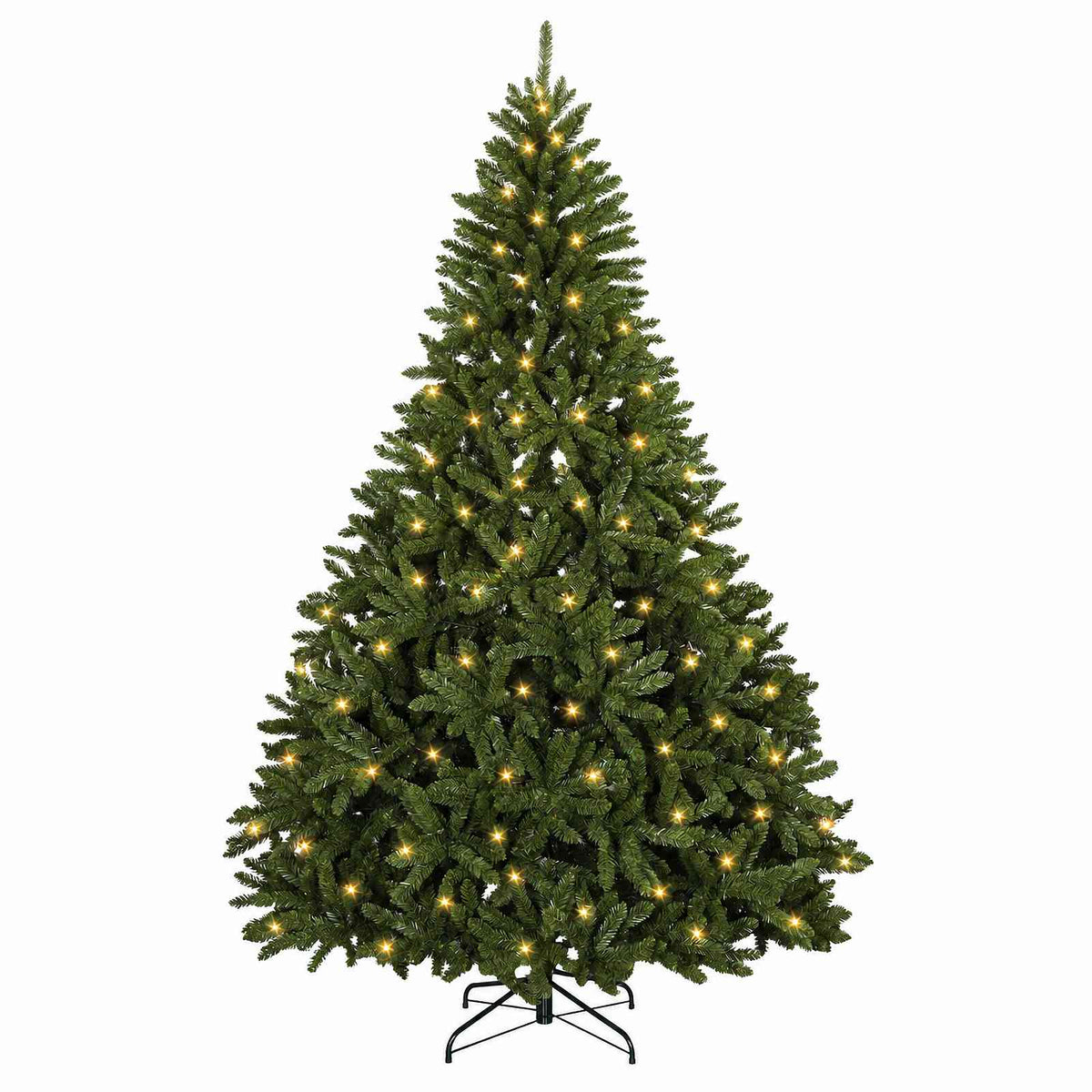 vidaXL Artificial Hinged Christmas Tree 300 cm 1000 LEDs Warm White 4
