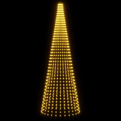 vidaXL Christmas Tree Light with Spikes 1148 LEDs Warm White and 3