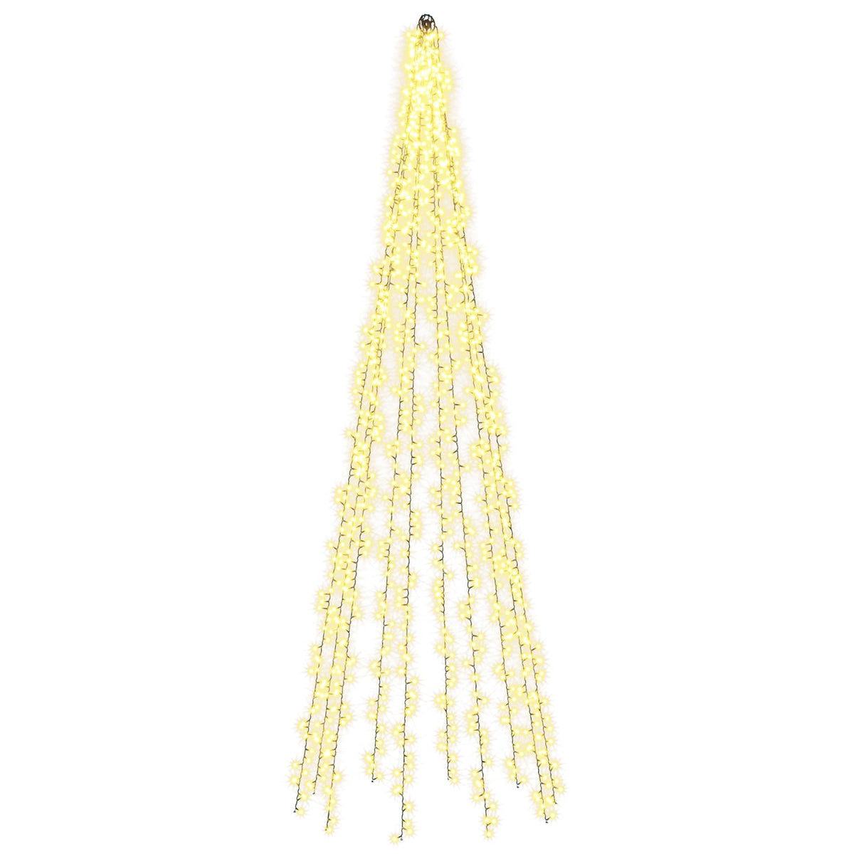 Christmas Tree Light with Spikes 540 LEDs Warm White 300 cm