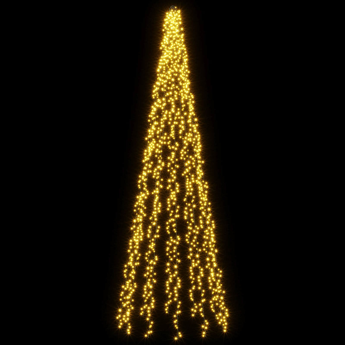 vidaXL Christmas Tree Lights with 12 LEDs 1608 LEDs Warm White 3