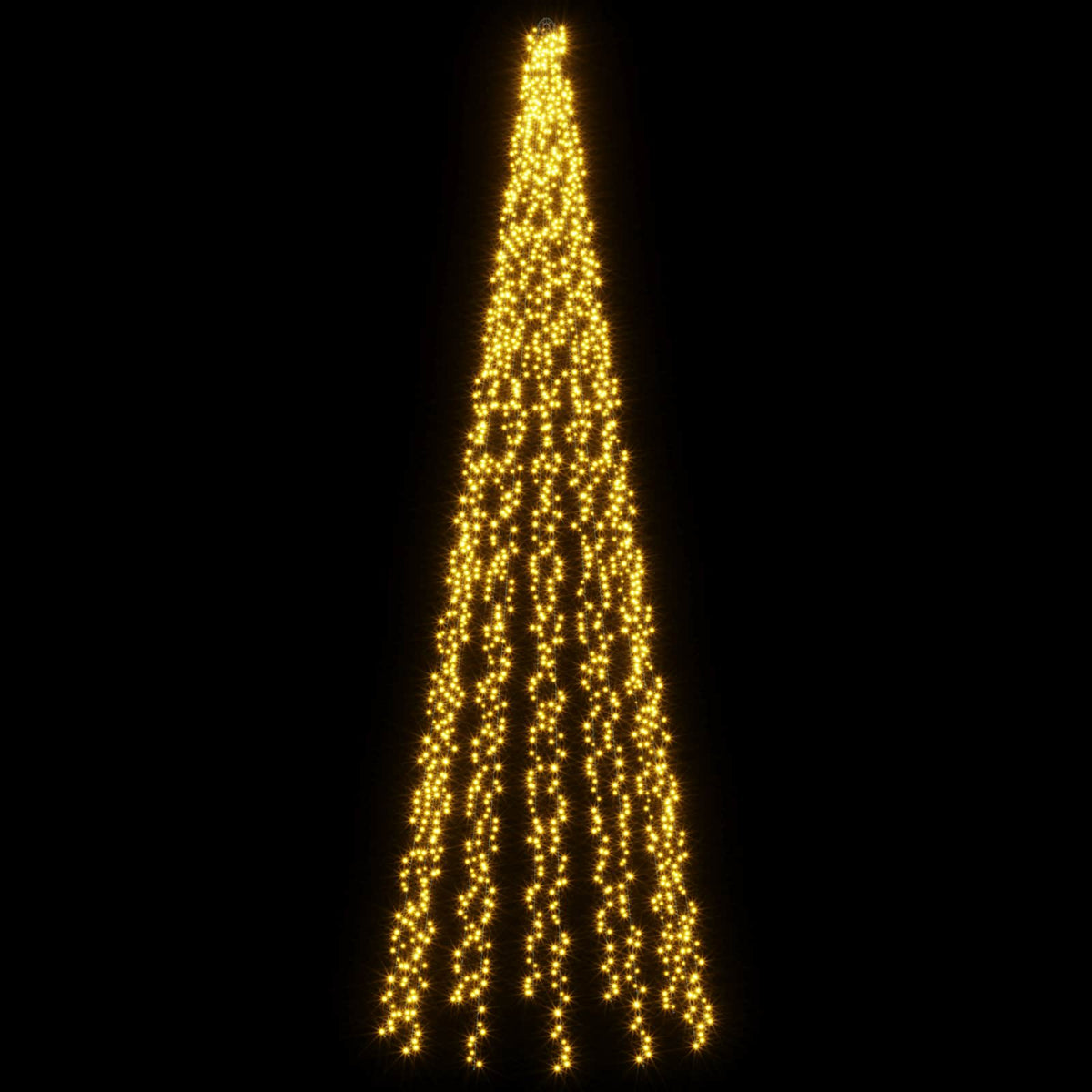 vidaXL Christmas Tree Lights with 12 LEDs 2004 LEDs Warm White 3