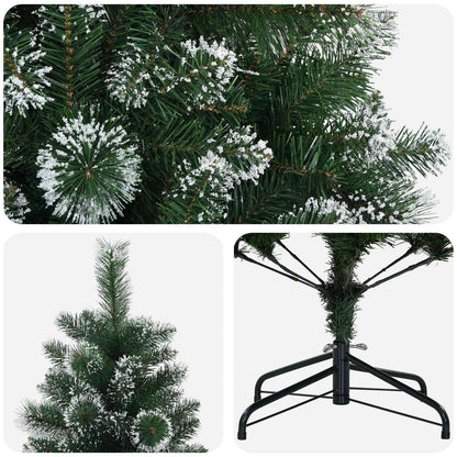 Artificial Christmas Tree PVC and Metal Green 240 cm