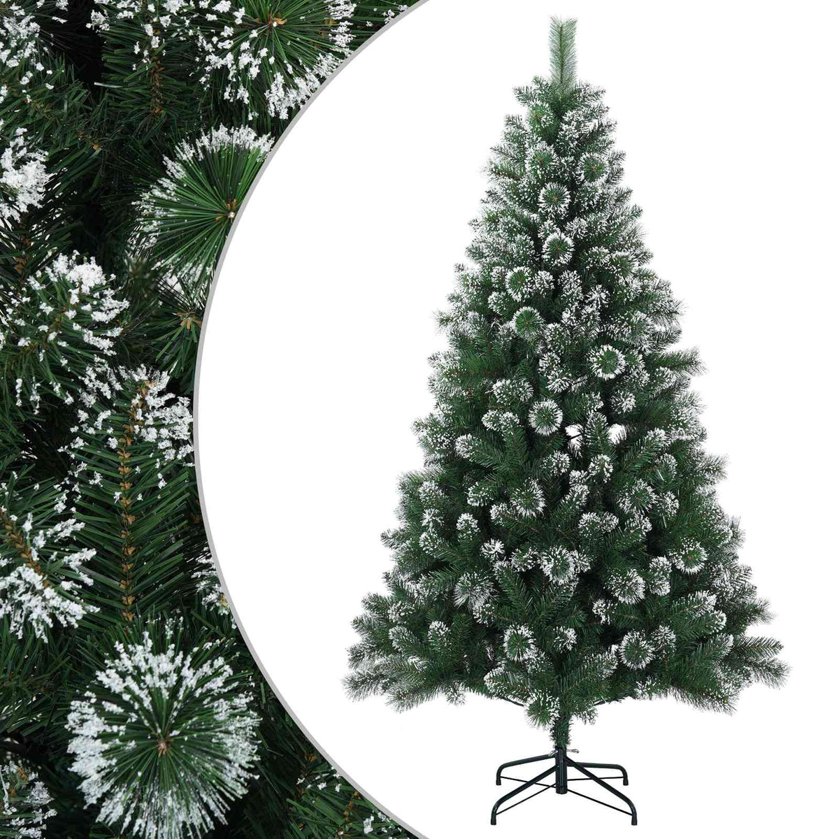 vidaXL Artificial Christmas Tree 240 cm PVC and Metal Green 2