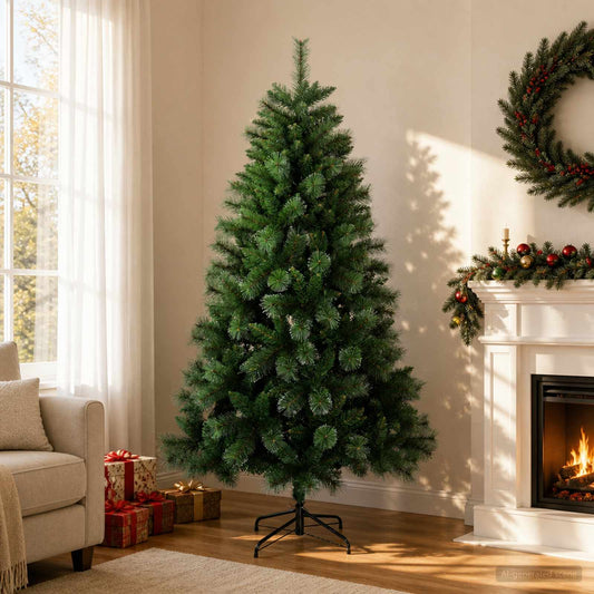 Artificial Christmas Tree PVC and Metal Green 120 cm