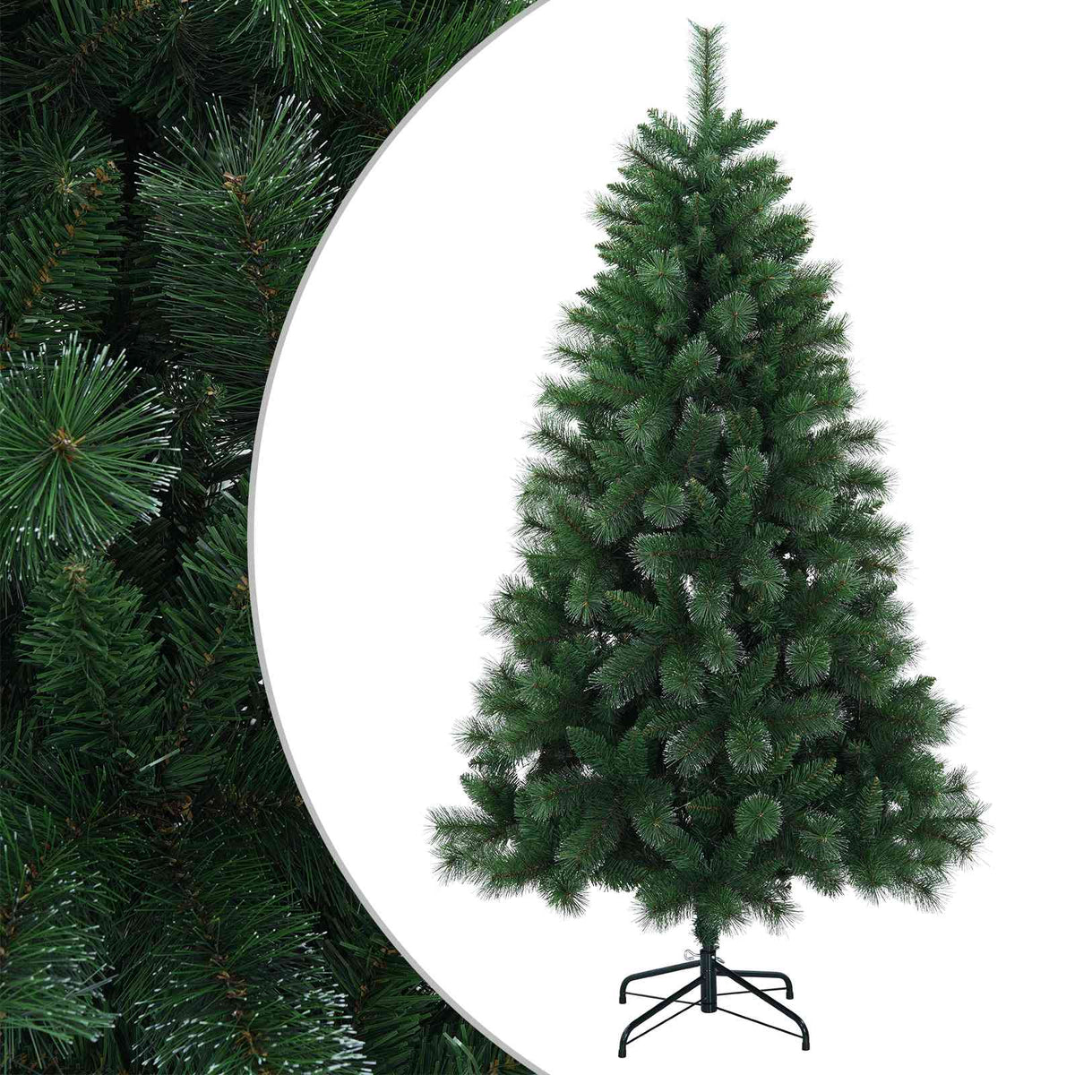 Artificial Christmas Tree PVC and Metal Green 240 cm