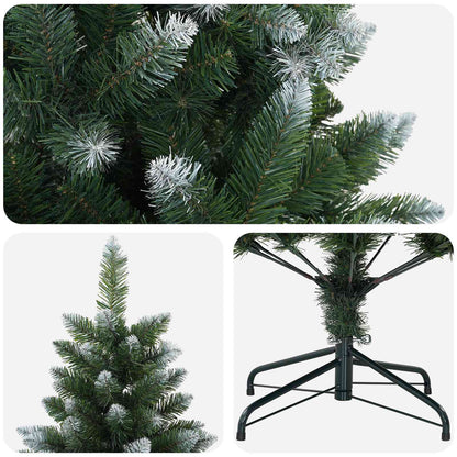 Artificial Christmas Tree PVC and Metal Green 180 cm