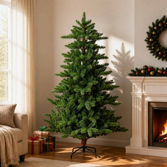 Artificial Christmas Tree PVC and Metal Green 120 cm