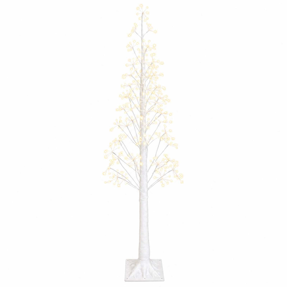 Starburst Christmas Tree White 17 x 17 x Plastic White (warm white) 180 cm