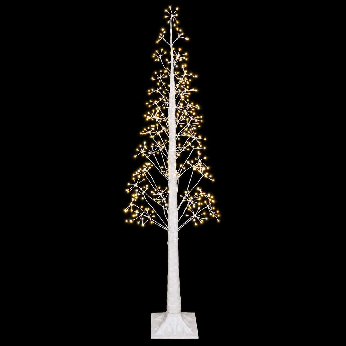 Starburst Christmas Tree White 17 x 17 x Plastic White (warm white) 180 cm