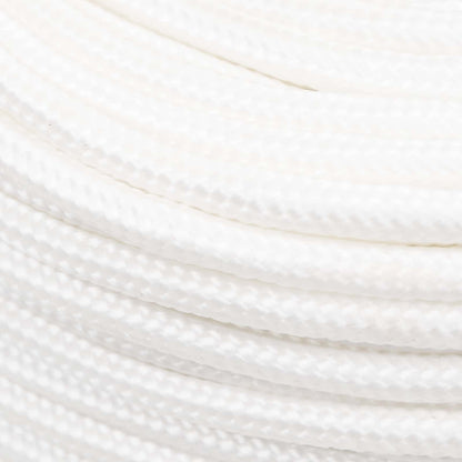 Multipurpose Utility Rope PP 240 kg Max Load Length 250 m White 6 mm