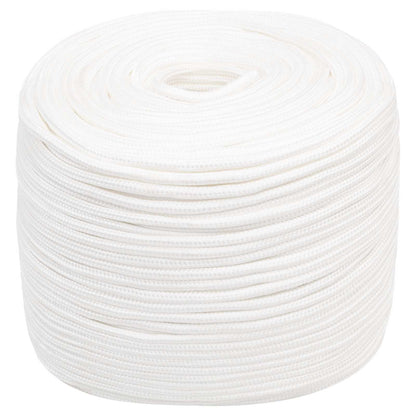 Multipurpose Utility Rope PP 240 kg Max Load Length 250 m White 6 mm