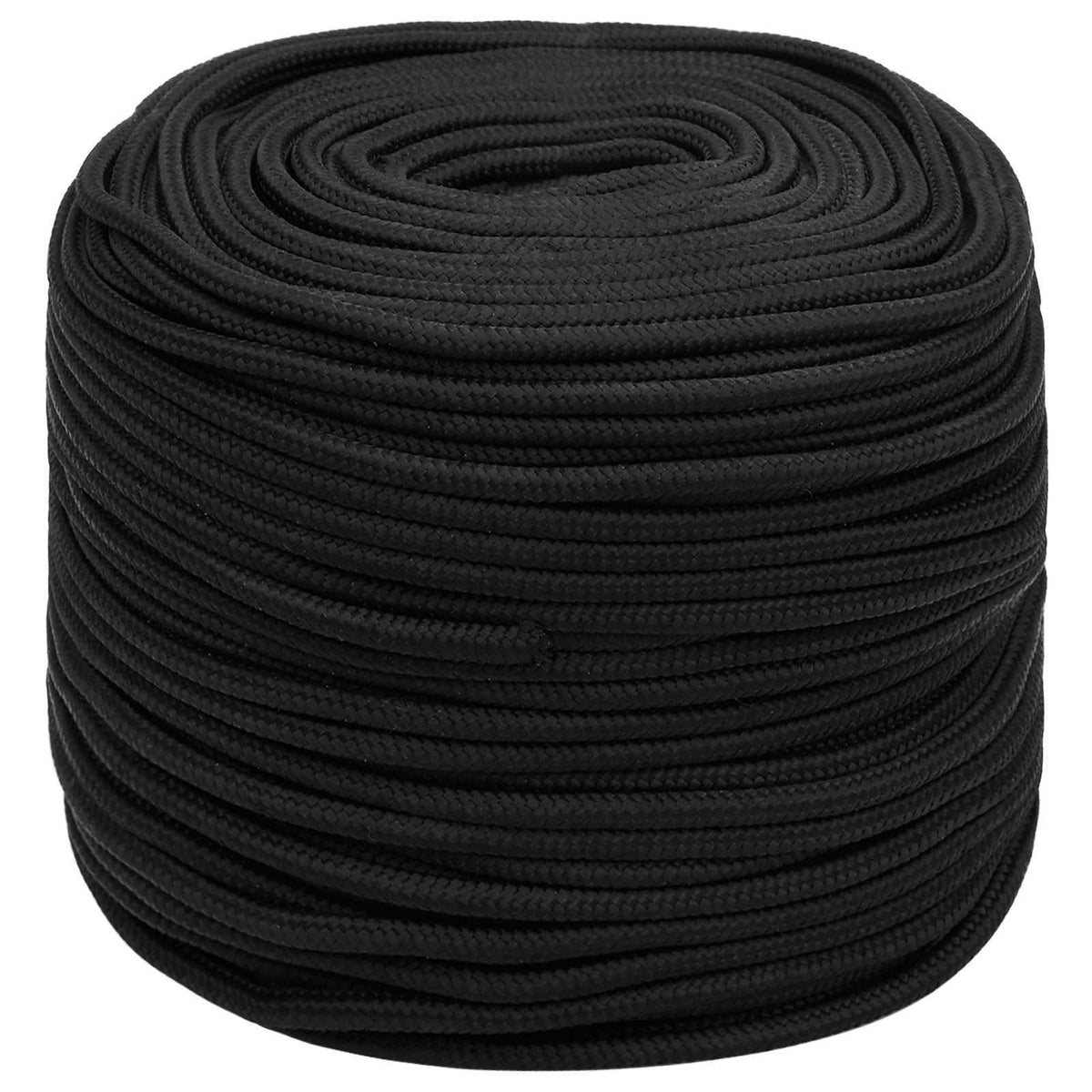 Multipurpose Utility Rope PP 27 kg Max Load Length 250 m Black 10 mm