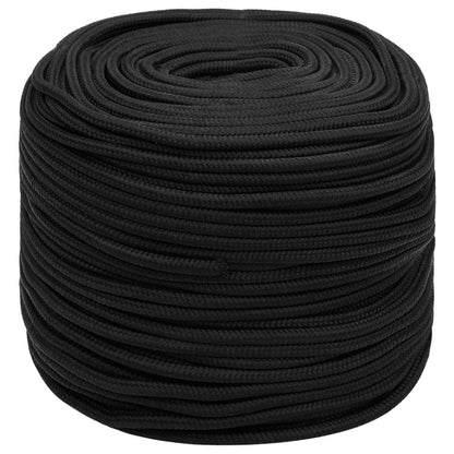 Multipurpose Utility Rope PP 27 kg Max Load Length 250 m Black 10 mm