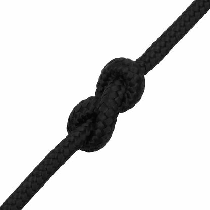Multipurpose Utility Rope PP 27 kg Max Load Length 100 m Black 10 mm