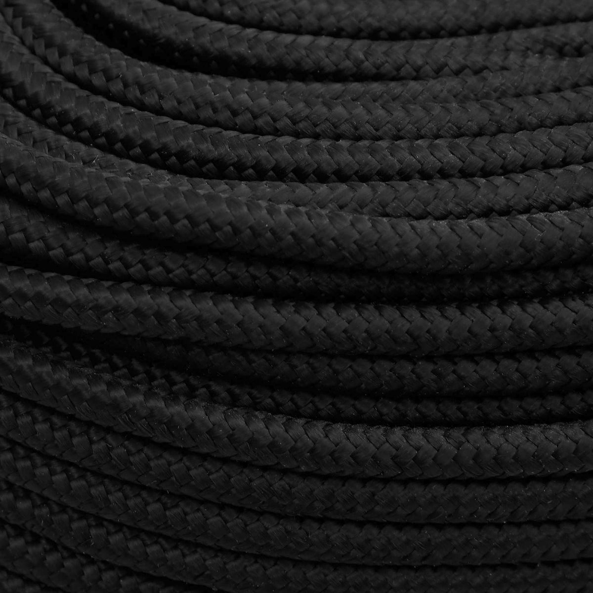 Multipurpose Utility Rope PP 27 kg Max Load Length 100 m Black 10 mm