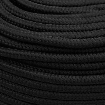 Multipurpose Utility Rope PP 27 kg Max Load Length 100 m Black 10 mm