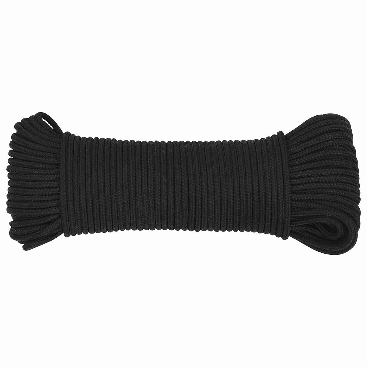 vidaXL Multipurpose Utility Rope 3 mm 500 m Black PP 67.5 kg Max Load 3