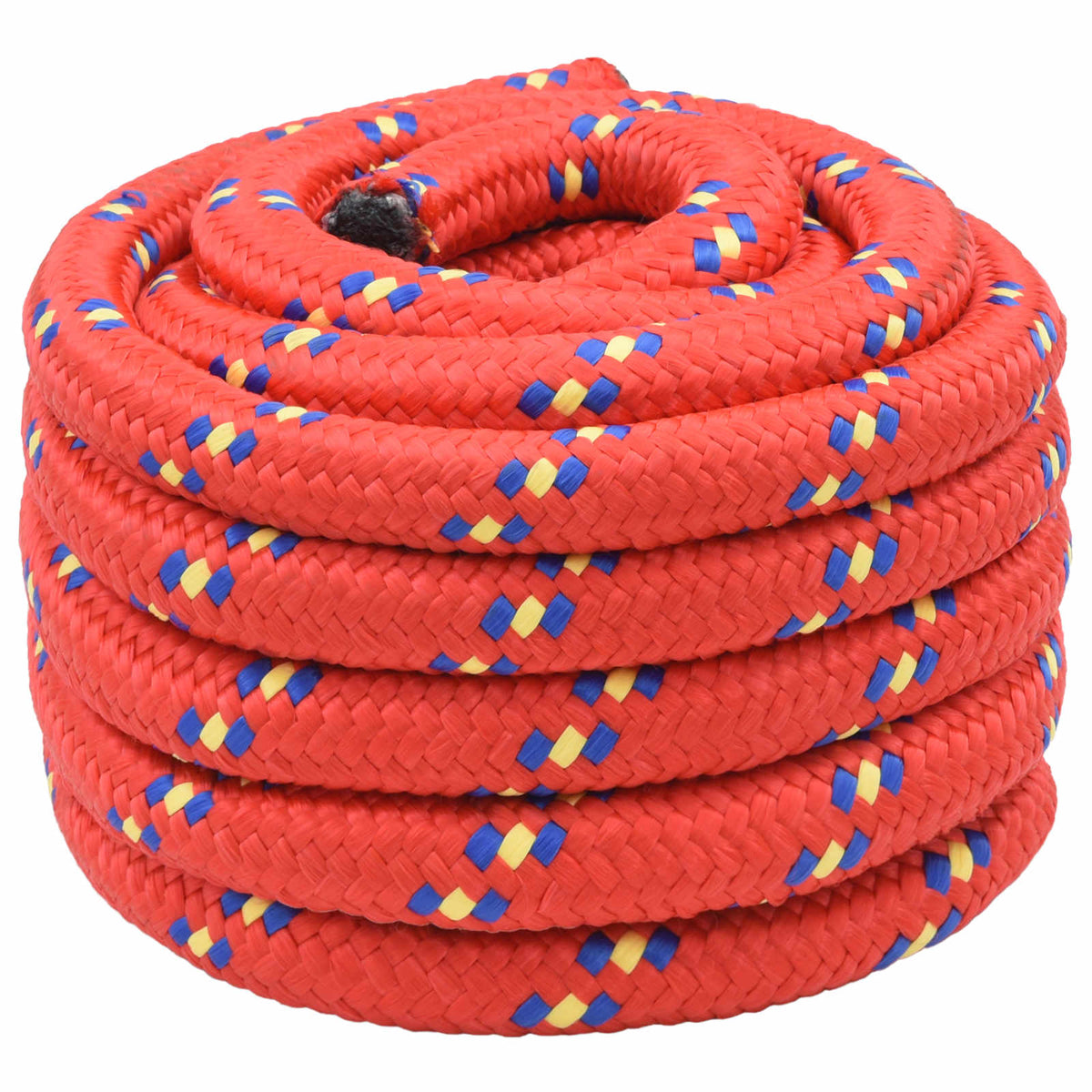 Multipurpose Utility Rope PP 27 kg Max Load Length 25 m Red 40 mm