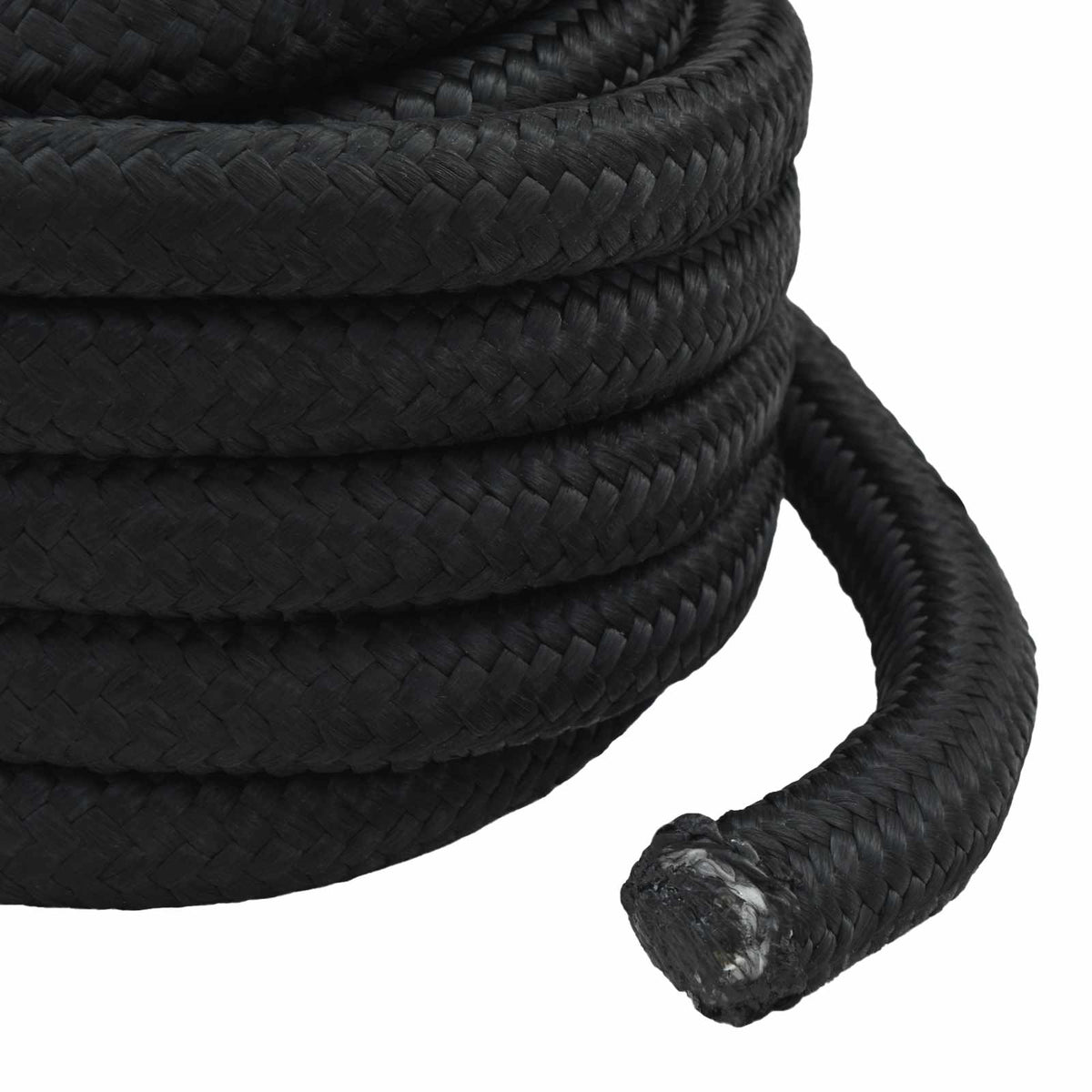 Multipurpose Utility Rope PP 9600 kg Max Load Length 10 m 40 mm Black