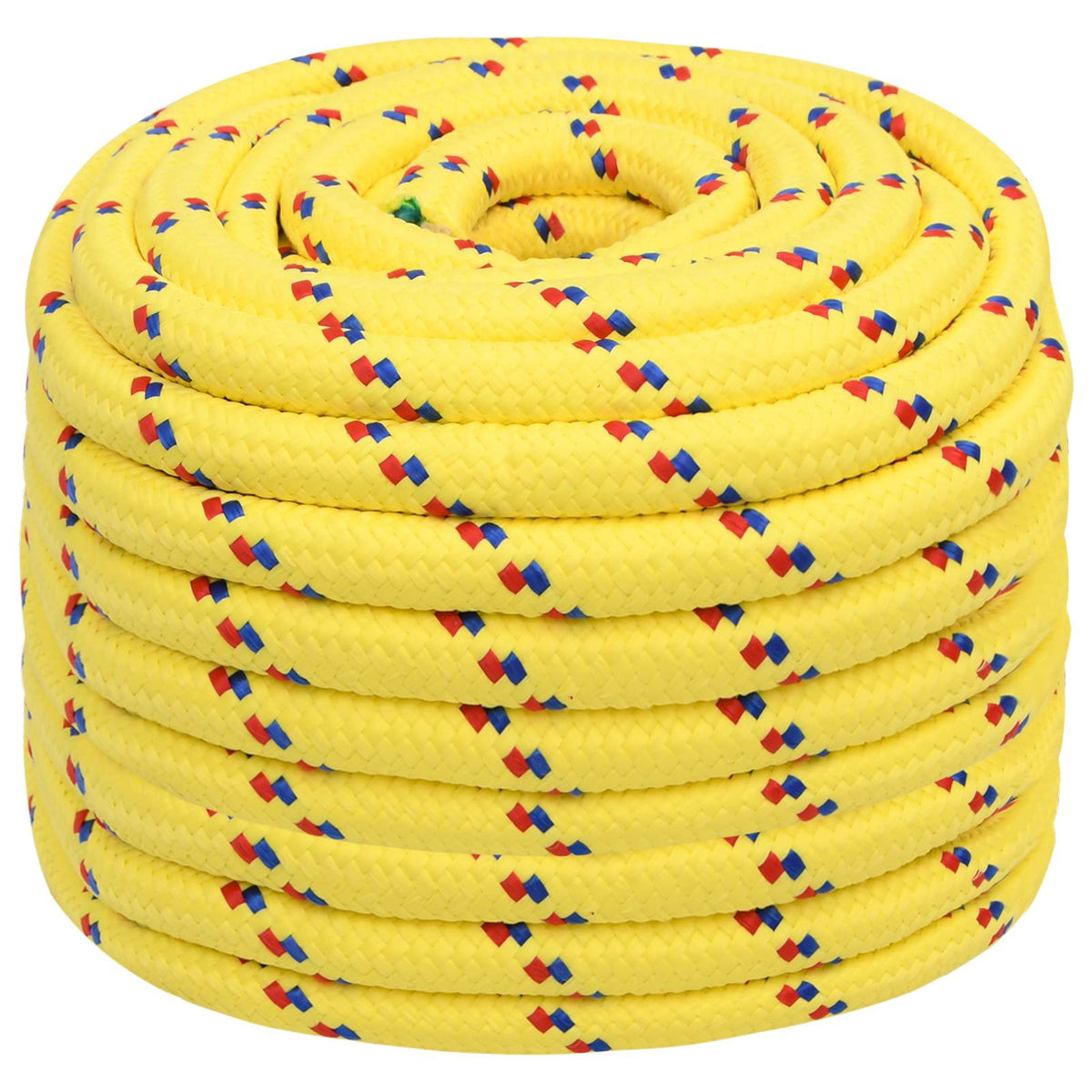Multipurpose Utility Rope PP 930 kg Max Load Length 50 m Yellow 20 mm