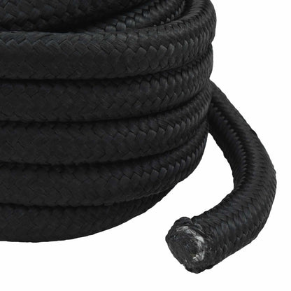 Multipurpose Utility Rope PP 15000 kg Max Load Length 5 m 50 mm Black