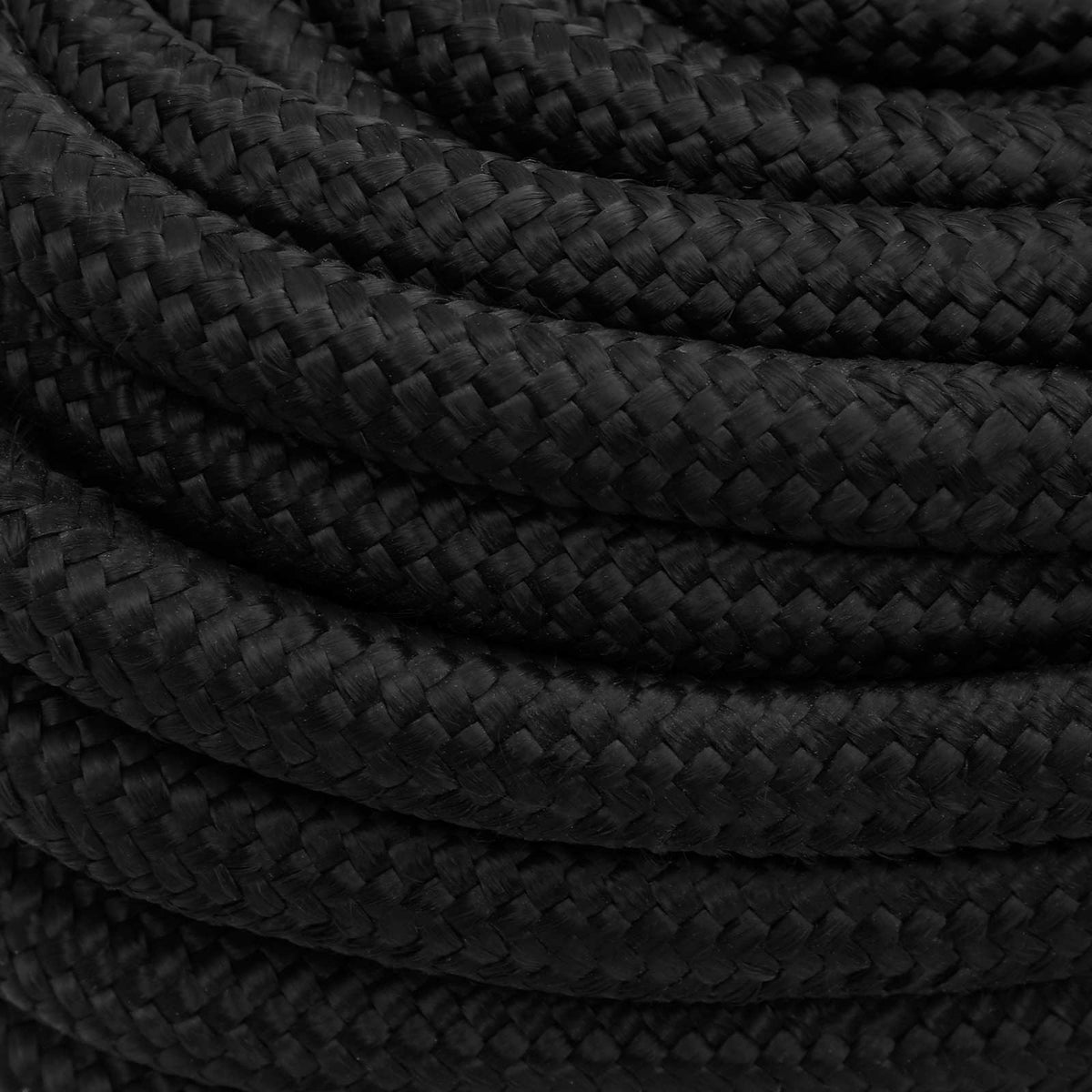 Multipurpose Utility Rope PP 930 kg Max Load Length 50 m Black 20 mm