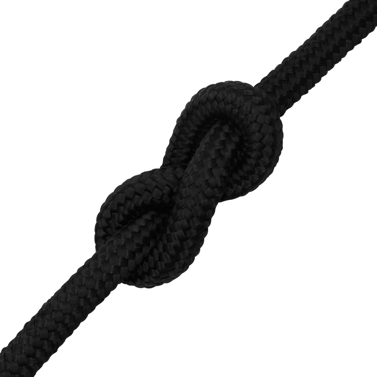 Multipurpose Utility Rope PP 930 kg Max Load Length 50 m Black 20 mm