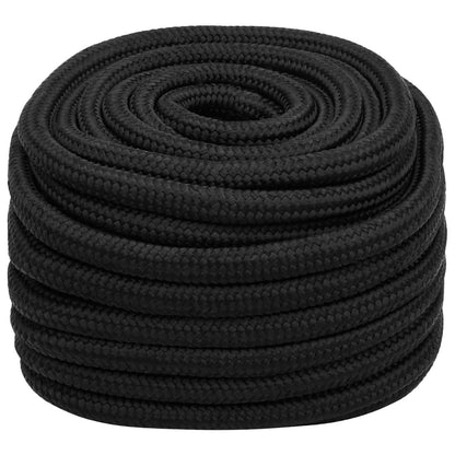 Multipurpose Utility Rope PP 930 kg Max Load Length 50 m Black 20 mm