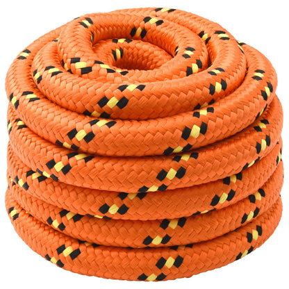 Multipurpose Utility Rope PP 27 kg Max Load Length 50 m Orange 30 mm