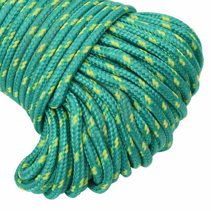 Multipurpose Utility Rope PP 150 kg Max Load Length 500 m 5 mm Green