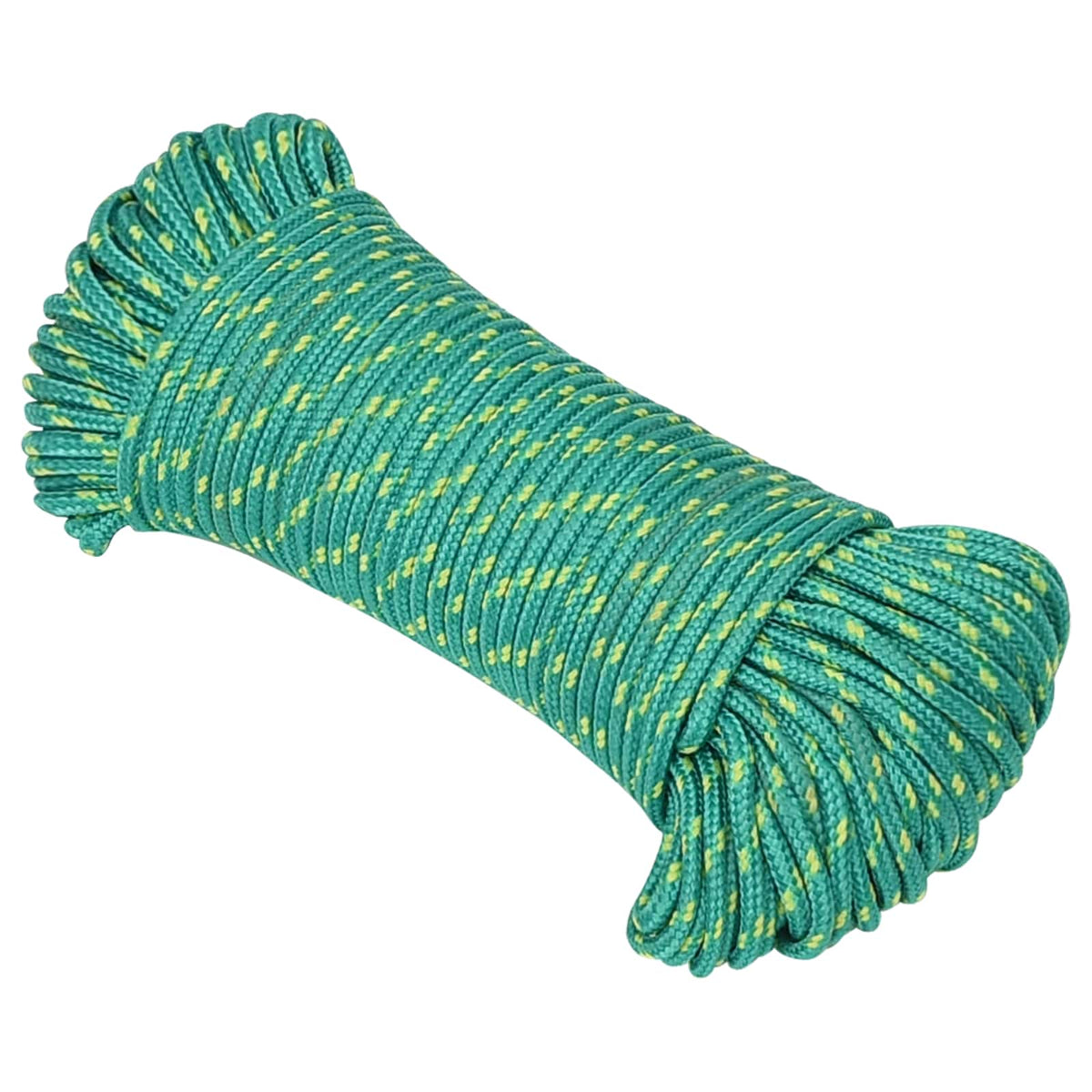 Multipurpose Utility Rope PP 150 kg Max Load Length 500 m 5 mm Green