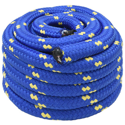 Multipurpose Utility Rope PP 27 kg Max Load Length 25 m Blue 50 mm