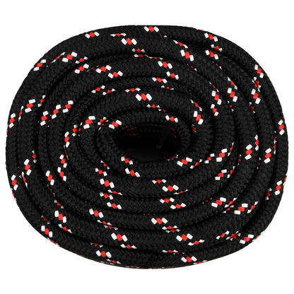 vidaXL Multipurpose Utility Rope 20 mm 50 m Black and Red PP 3