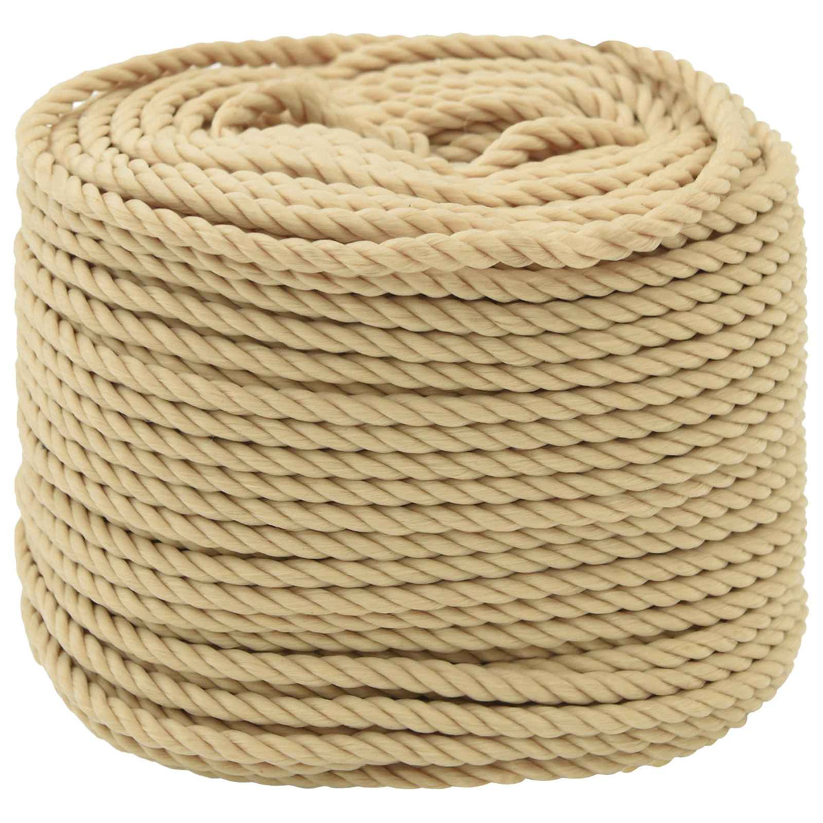 Multipurpose Utility Rope PP 240 kg Max Load Length 500 m 6 mm Natural