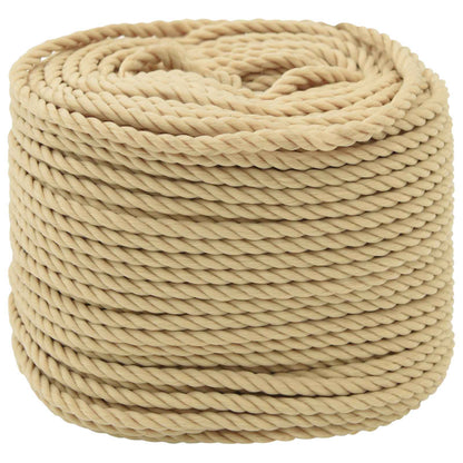 Multipurpose Utility Rope PP 240 kg Max Load Length 500 m 6 mm Natural