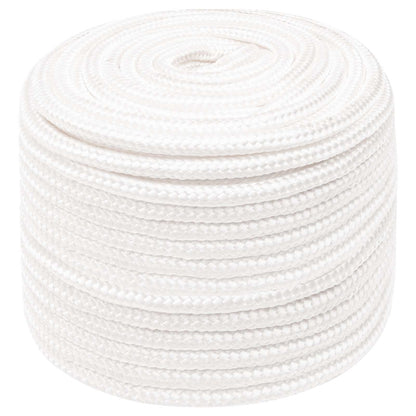 Multipurpose Utility Rope PP 105 kg Max Load Length 100 m White 12 mm
