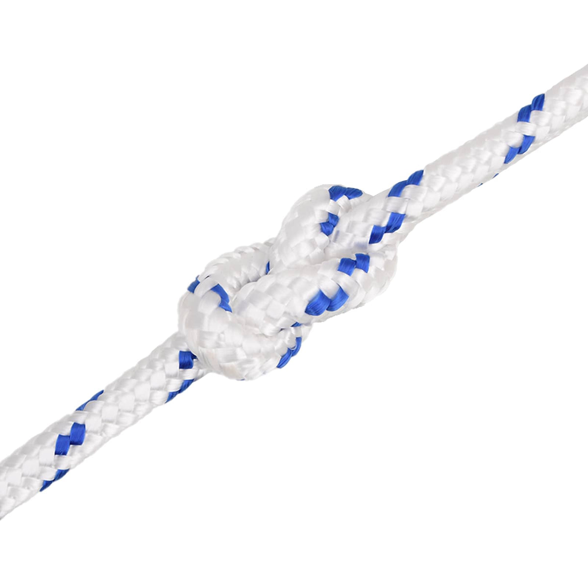 Multipurpose Utility Rope PP Length 25 m White and Blue 20 mm