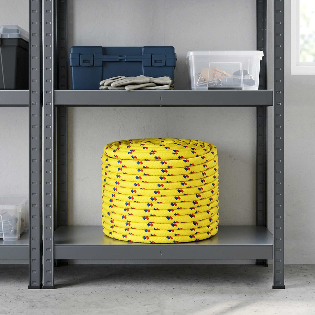 Multipurpose Utility Rope PP Length 250 m Yellow 12 mm