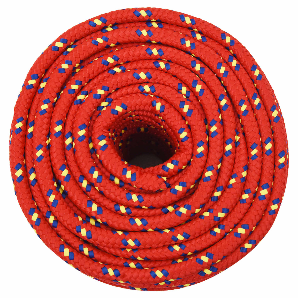 Multipurpose Utility Rope PP 27 kg Max Load Length 100 m Red 12 mm
