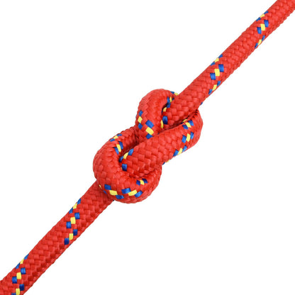 Multipurpose Utility Rope PP 27 kg Max Load Length 25 m Red 20 mm