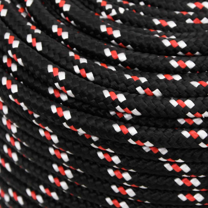 vidaXL Multipurpose Utility Rope 8 mm 250 m Black and Red PP 4